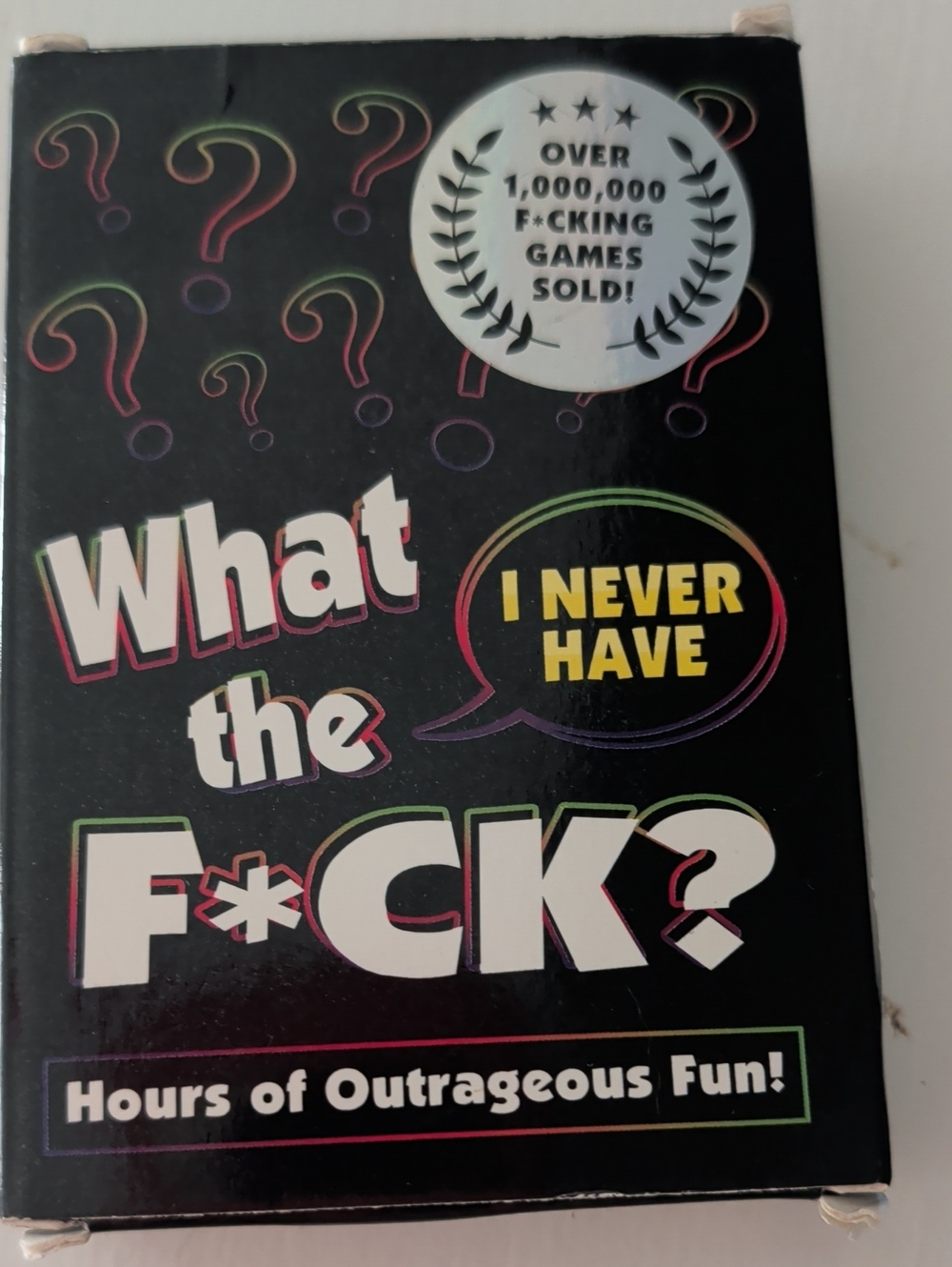 Source Unknown Black "What the F*CK? I Never Have" Party Card Game